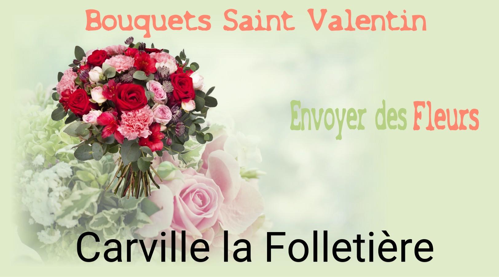 Roses de Saint-Valentin livrées à Carville-la-Folletière